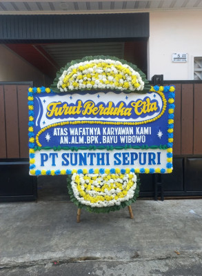 Papan Bunga Duka di Kao Barat